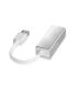 AISENS A106-0049 cambiador de género para cable RJ-45 USB 2.0 Type-A Plata, Blanco