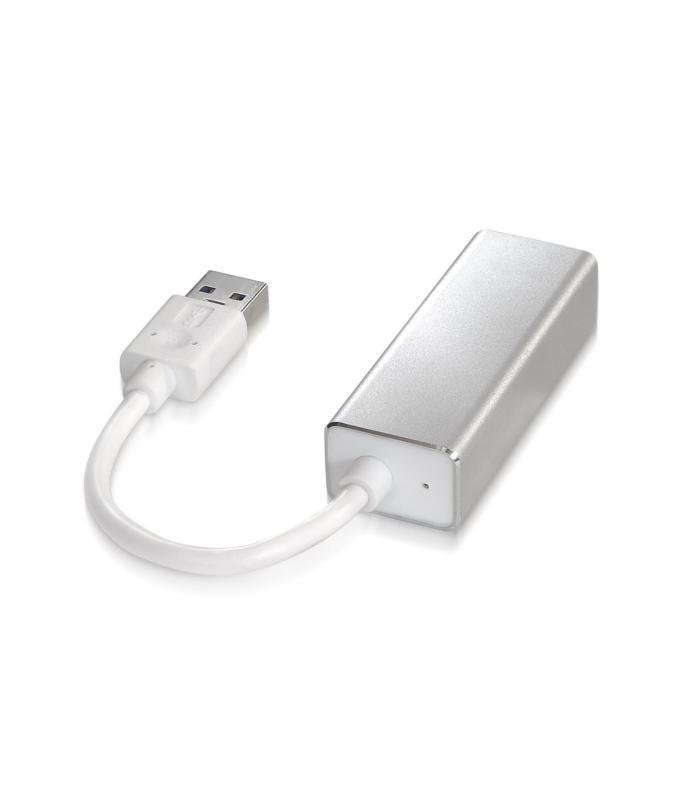 AISENS A106-0049 cambiador de género para cable RJ-45 USB 2.0 Type-A Plata, Blanco