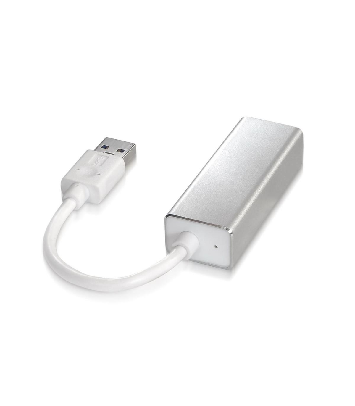 AISENS A106-0049 cambiador de género para cable RJ-45 USB 2.0 Type-A Plata, Blanco