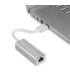 AISENS A106-0049 cambiador de género para cable RJ-45 USB 2.0 Type-A Plata, Blanco