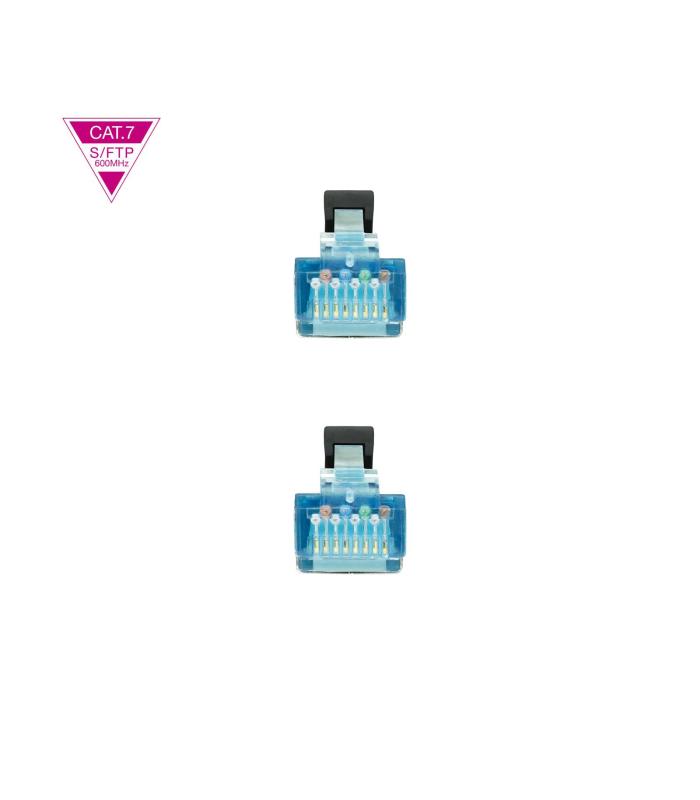 Nanocable Cable de Red Cat.7 600MHZ LSZH SFTP PIMF AWG26, Negro, 2 m