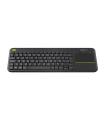 Logitech K400 Plus Tv teclado Hogar RF inalámbrico QWERTY Español Negro