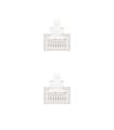 Nanocable CABLE RED LATIGUILLO RJ45 CAT.6 UTP AWG24, BLANCO, 1.0 M