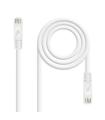 Nanocable Cable de red latiguillo RJ45 LSZH Cat.6A UTP AWG24, Blanco, 3.0m