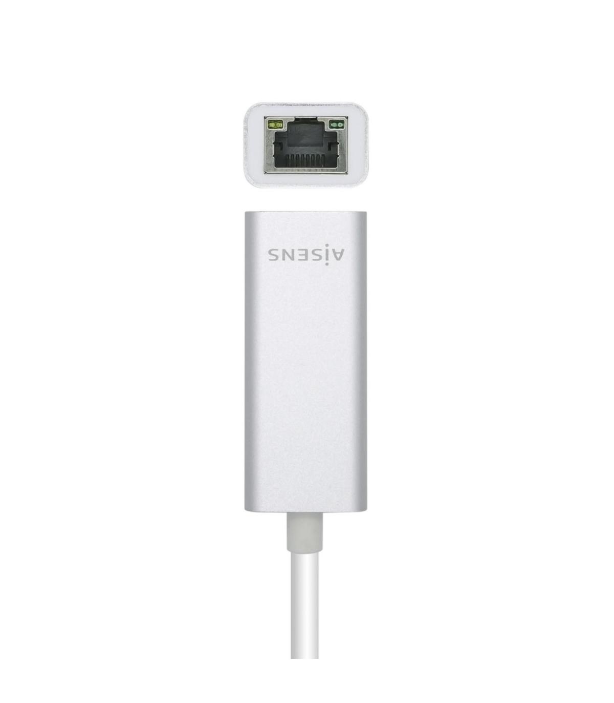 AISENS Conversor USB 3.0 A Ethernet Gigabit 10 100 1000 Mbps, 15 cm