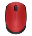 Logitech M171 Red-K ratón Oficina Ambidextro RF inalámbrico Óptico 1000 DPI