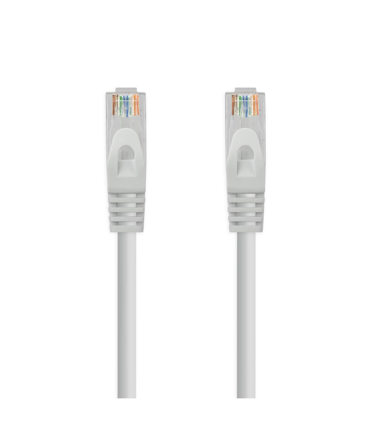 Nanocable Cable de red latiguillo RJ45 LSZH Cat.6A UTP AWG24, Gris, 0.5 m