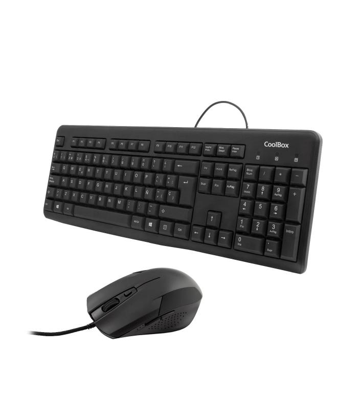 CoolBox COO-KTR-01U teclado Ratón incluido Oficina USB QWERTY Negro