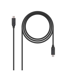 Nanocable USB 3.1, 1m cable USB USB 3.2 Gen 2 (3.1 Gen 2) USB C Negro