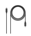 Nanocable USB 3.1, 1m cable USB USB 3.2 Gen 2 (3.1 Gen 2) USB C Negro
