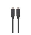 Nanocable USB 3.1, 1m cable USB USB 3.2 Gen 2 (3.1 Gen 2) USB C Negro