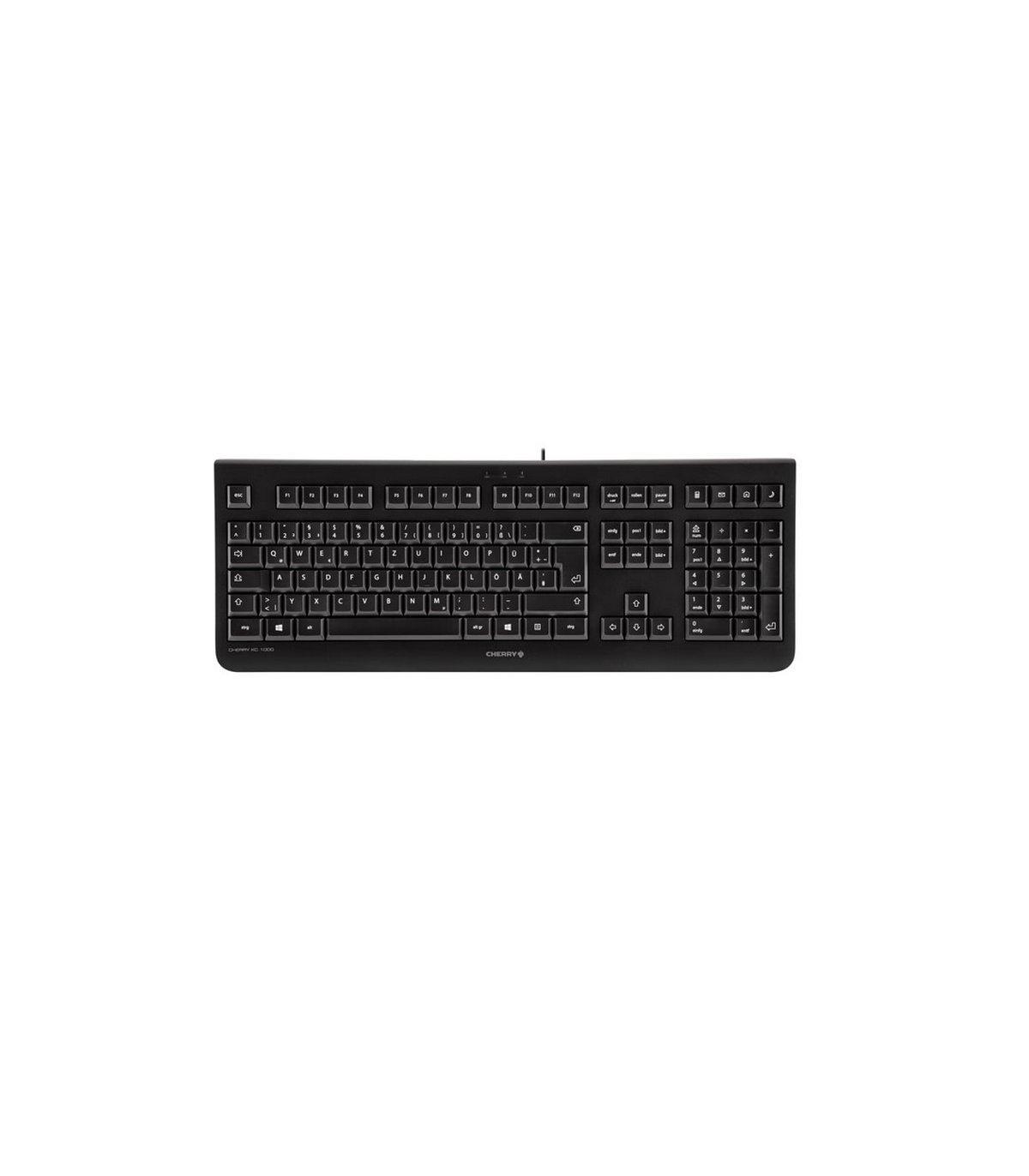 CHERRY KC 1000 teclado Oficina USB QWERTY Español Negro