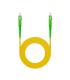 Nanocable Cable de Fibra Óptica SC APC a SC APC Monomodo Simplex LSZH, Amarillo, 15m
