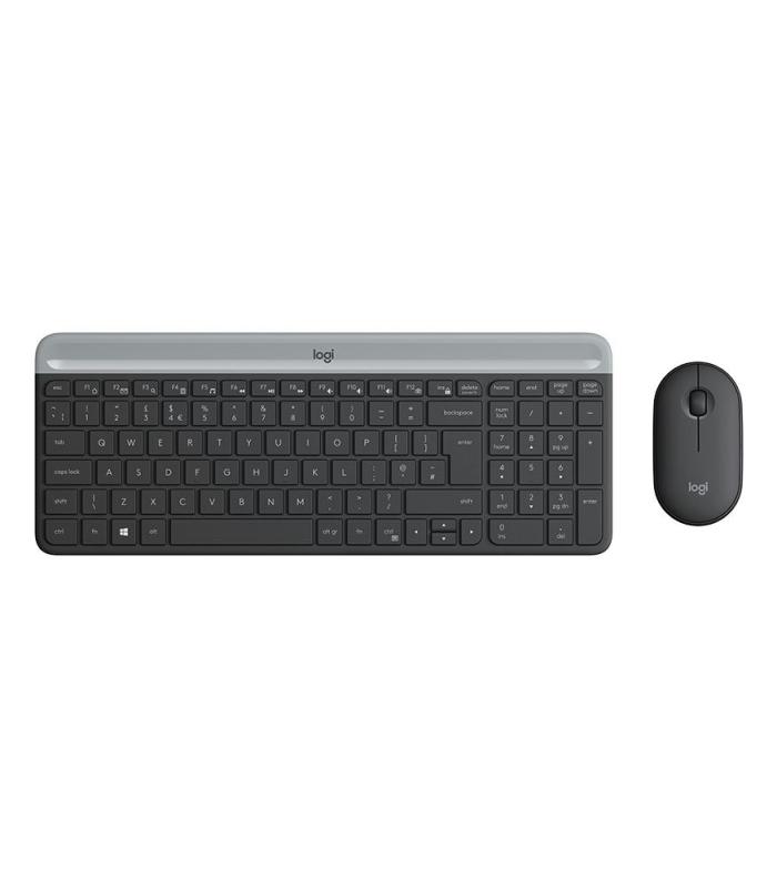 Logitech MK470 teclado Ratón incluido Universal RF inalámbrico QWERTY Español Grafito
