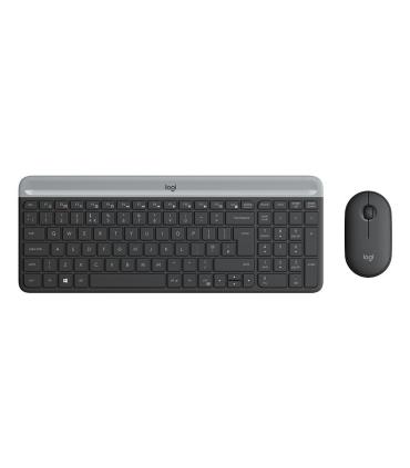 Logitech MK470 teclado Ratón incluido Universal RF inalámbrico QWERTY Español Grafito