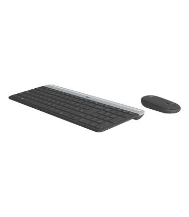 Logitech MK470 teclado Ratón incluido Universal RF inalámbrico QWERTY Español Grafito