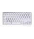 Ewent EW3161 Teclado Bluetooth QWERTY Espaol Plata, Blanco