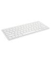 Ewent EW3161 Teclado Bluetooth QWERTY Espaol Plata, Blanco