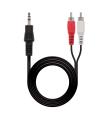 Nanocable CABLE AUDIO ESTEREO 3.5 M-2xRCA M 1.5 M