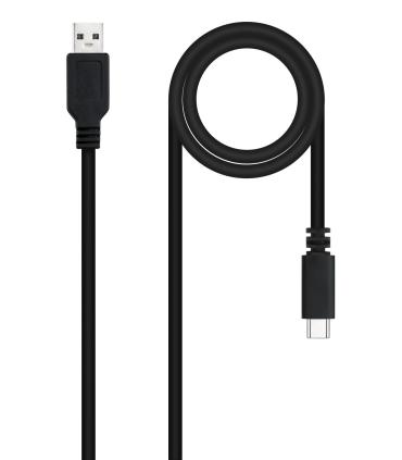 Nanocable USB 2.0, 2m cable USB USB C 2 x USB A Negro