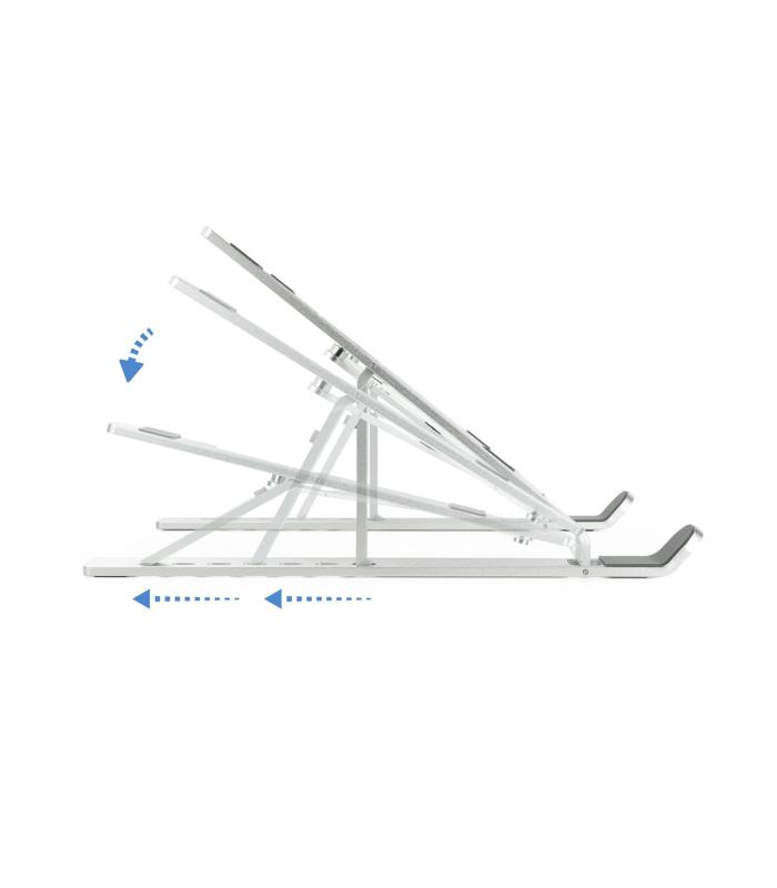 TooQ TQLRS0033-AL soporte para ordenador portátil Soporte para ordenador portátil y tableta Plata 38,1 cm (15")