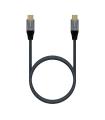 AISENS Cable USB 3.2 Gen2X2 Aluminio 20Gbps 5A 100W E-Mark, Tipo USB-C M-USB-C M, Gris, 2.0M