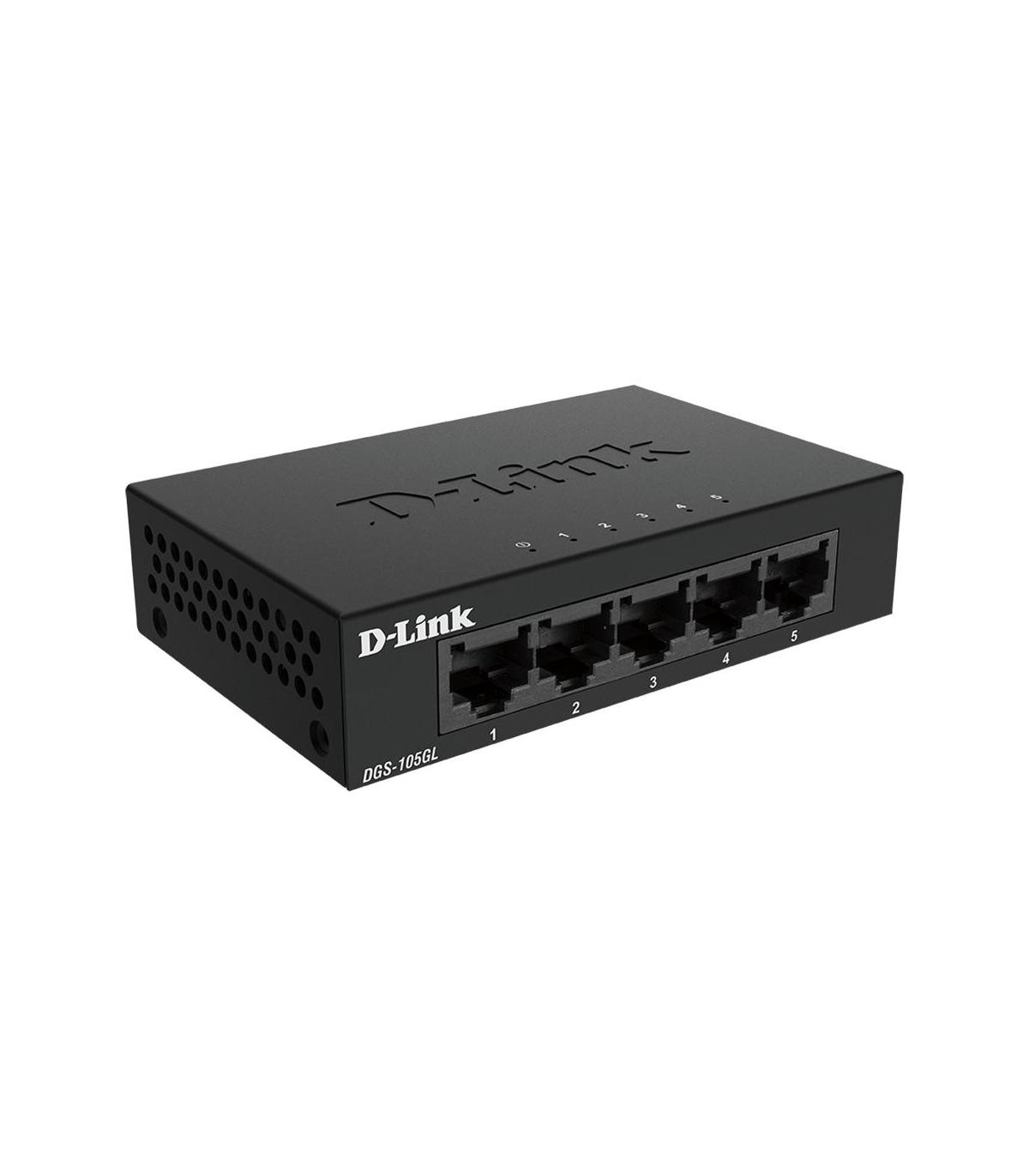 D-Link DGS-105GL E switch No administrado Gigabit Ethernet (10 100 1000) Negro