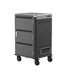 Ewent EW1701 carrito y armario de dispositivo portátil Armario de gestión y carga para dispositivos portátiles Negro, Gris