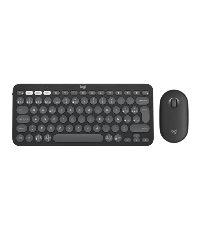 Logitech Pebble 2 Combo teclado Ratón incluido Universal RF Wireless + Bluetooth QWERTY Español Grafito