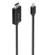AISENS Cable conversor MINI DP a HDMI 4K@60Hz, MINI DP M-HDMI M, Negro, 1.0m