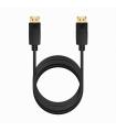 AISENS Cable DISPLAYPORT V1.2 CCS 4K@60Hz, DP M-DP M, Negro, 3.0m