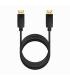 AISENS Cable DISPLAYPORT V1.2 CCS 4K@60Hz, DP M-DP M, Negro, 3.0m