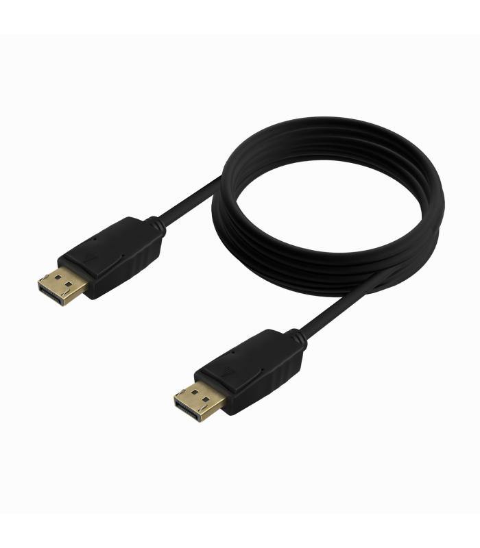 AISENS Cable DISPLAYPORT V1.2 CCS 4K@60Hz, DP M-DP M, Negro, 5.0m