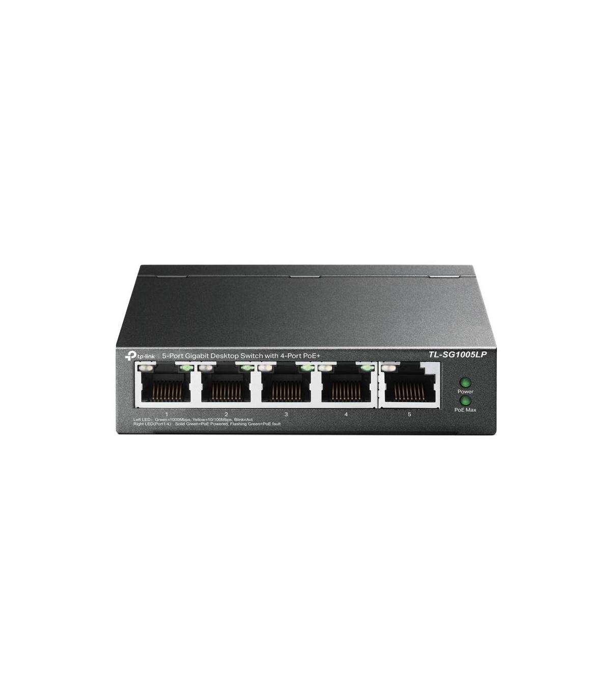 TP-Link TL-SG1005LP switch No administrado Gigabit Ethernet (10 100 1000) Energía sobre Ethernet (PoE) Negro