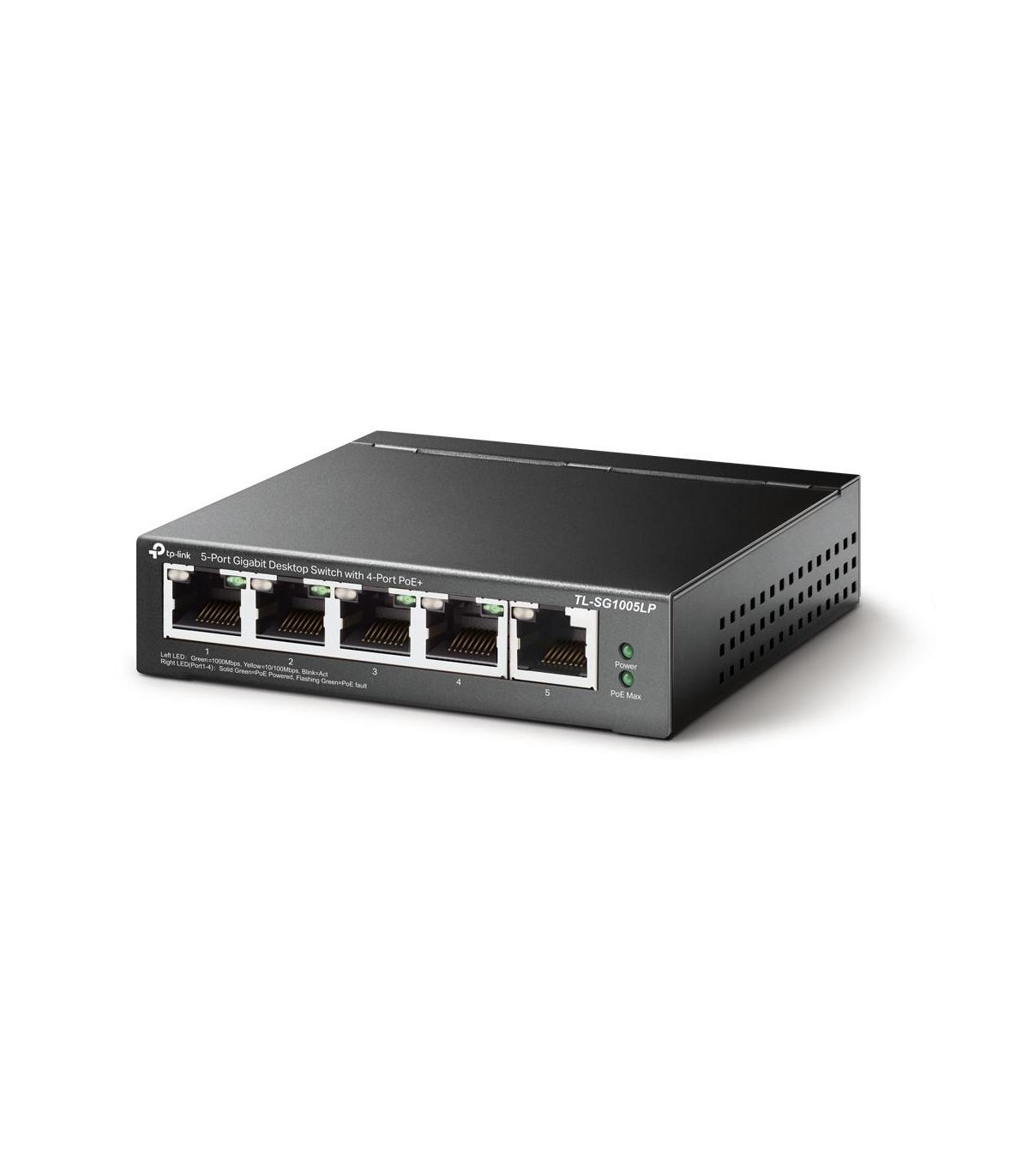 TP-Link TL-SG1005LP switch No administrado Gigabit Ethernet (10 100 1000) Energía sobre Ethernet (PoE) Negro