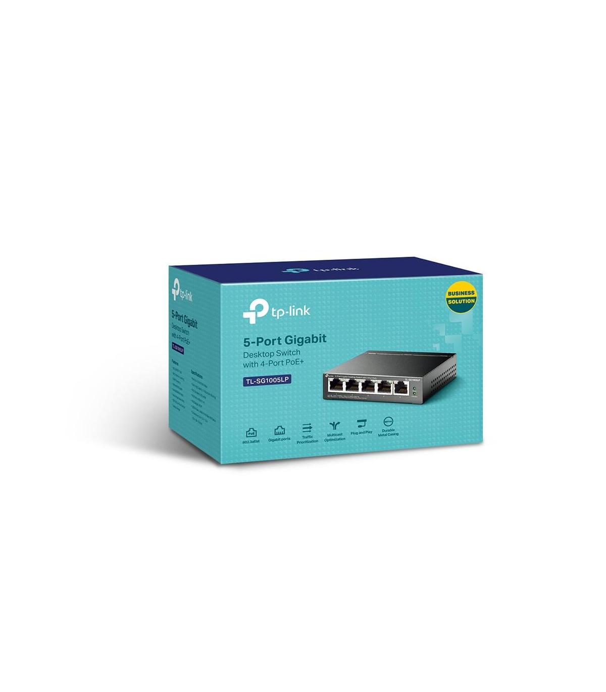 TP-Link TL-SG1005LP switch No administrado Gigabit Ethernet (10 100 1000) Energía sobre Ethernet (PoE) Negro