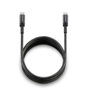 Cable USB 2.0 Tipo-C NGS KNOT  USB Tipo-C Macho - USB Tipo-C Macho  Hasta 65W  480Mbps  3m  Negro