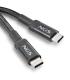 Cable USB 2.0 Tipo-C NGS KNOT  USB Tipo-C Macho - USB Tipo-C Macho  Hasta 65W  480Mbps  3m  Negro