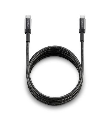 Cable USB 2.0 Tipo-C NGS KNOT  USB Tipo-C Macho - USB Tipo-C Macho  Hasta 65W  480Mbps  3m  Negro