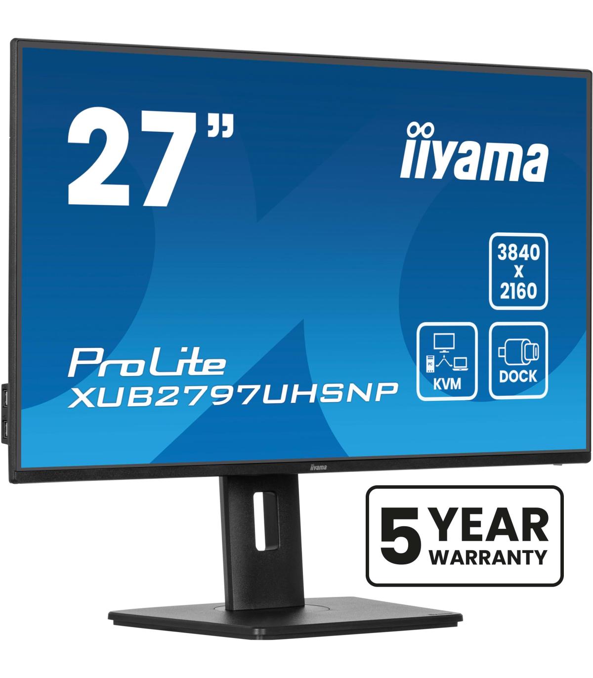 iiyama ProLite XUB2797UHSNP-B1 pantalla para PC 68,6 cm (27") 3840 x 2160 Pixeles 4K Ultra HD LED Negro