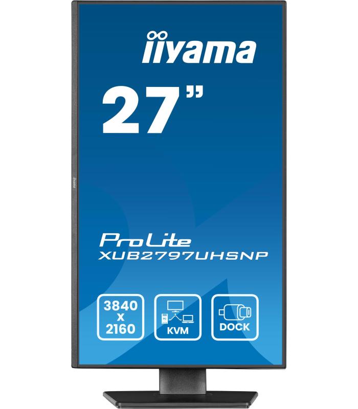 iiyama ProLite XUB2797UHSNP-B1 pantalla para PC 68,6 cm (27") 3840 x 2160 Pixeles 4K Ultra HD LED Negro