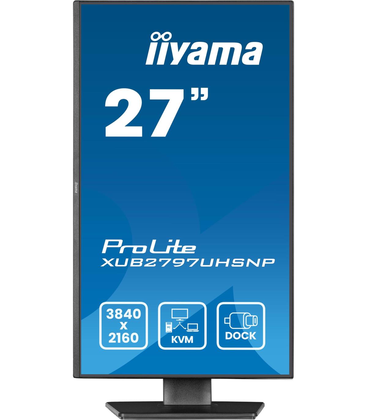 iiyama ProLite XUB2797UHSNP-B1 pantalla para PC 68,6 cm (27") 3840 x 2160 Pixeles 4K Ultra HD LED Negro