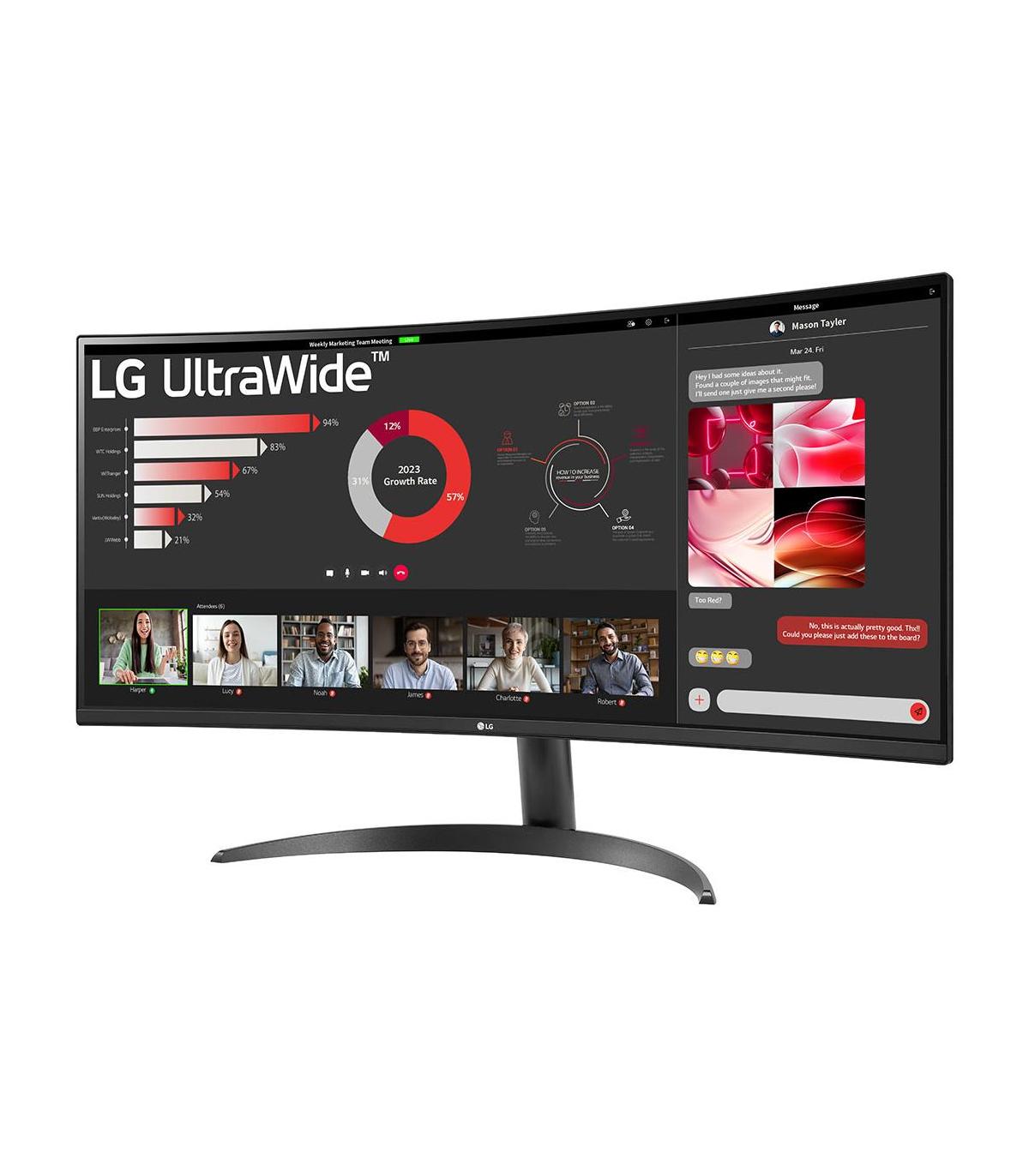 LG 34WR50QK-B pantalla para PC 86,4 cm (34") 3440 x 1440 Pixeles Wide Quad HD Negro