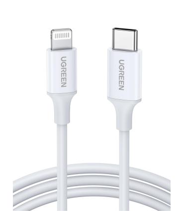 Ugreen 10493 cable de conector Lightning 1 m Blanco