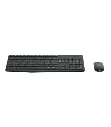 Logitech MK235 teclado Ratón incluido Hogar USB QWERTY Español Gris