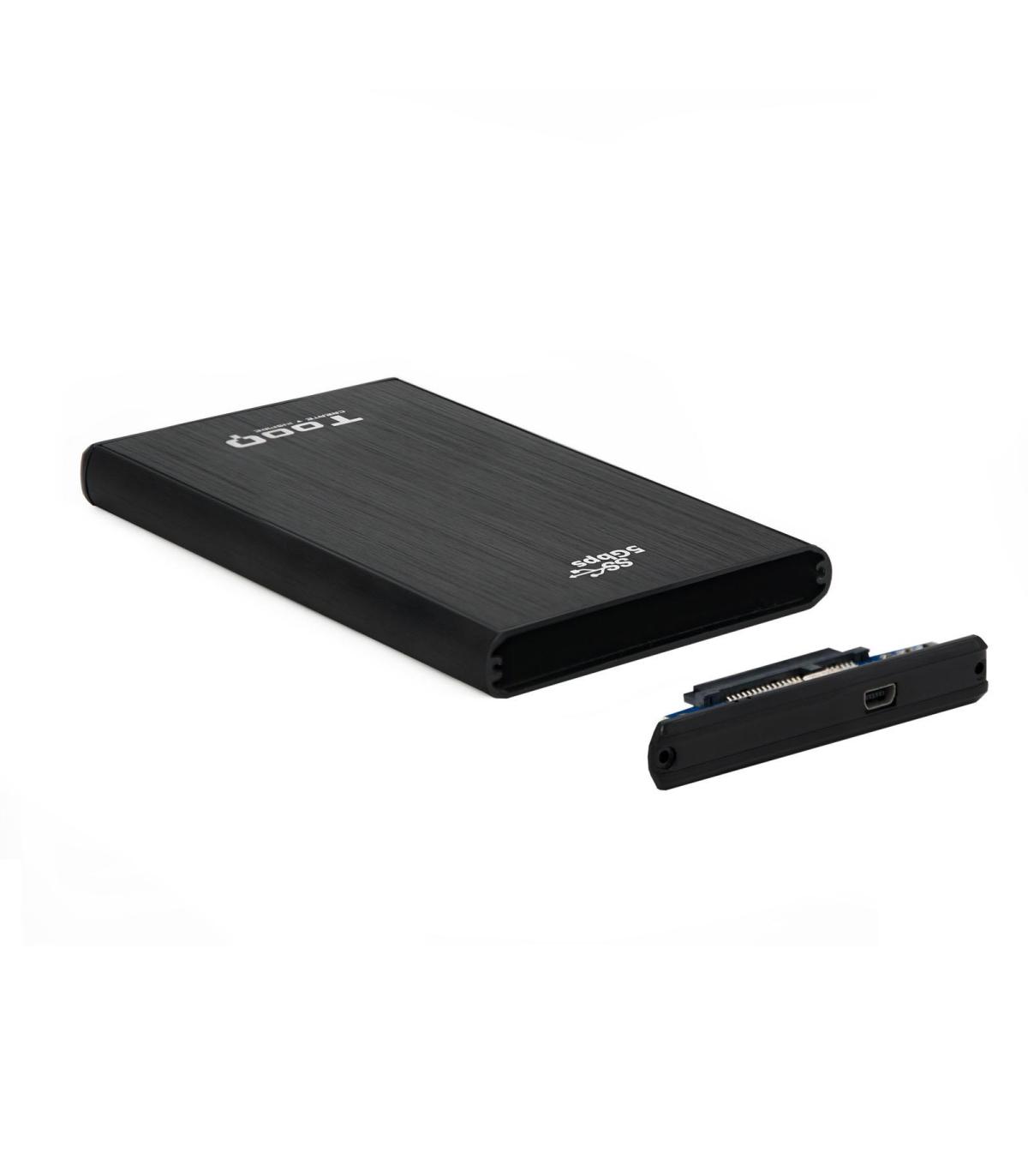 TooQ TQE-2522B caja para disco duro externo Caja de disco duro (HDD) Negro 2.5"