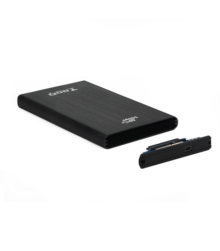 TooQ TQE-2522B caja para disco duro externo Caja de disco duro (HDD) Negro 2.5"