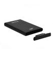 TooQ TQE-2522B caja para disco duro externo Caja de disco duro (HDD) Negro 2.5"