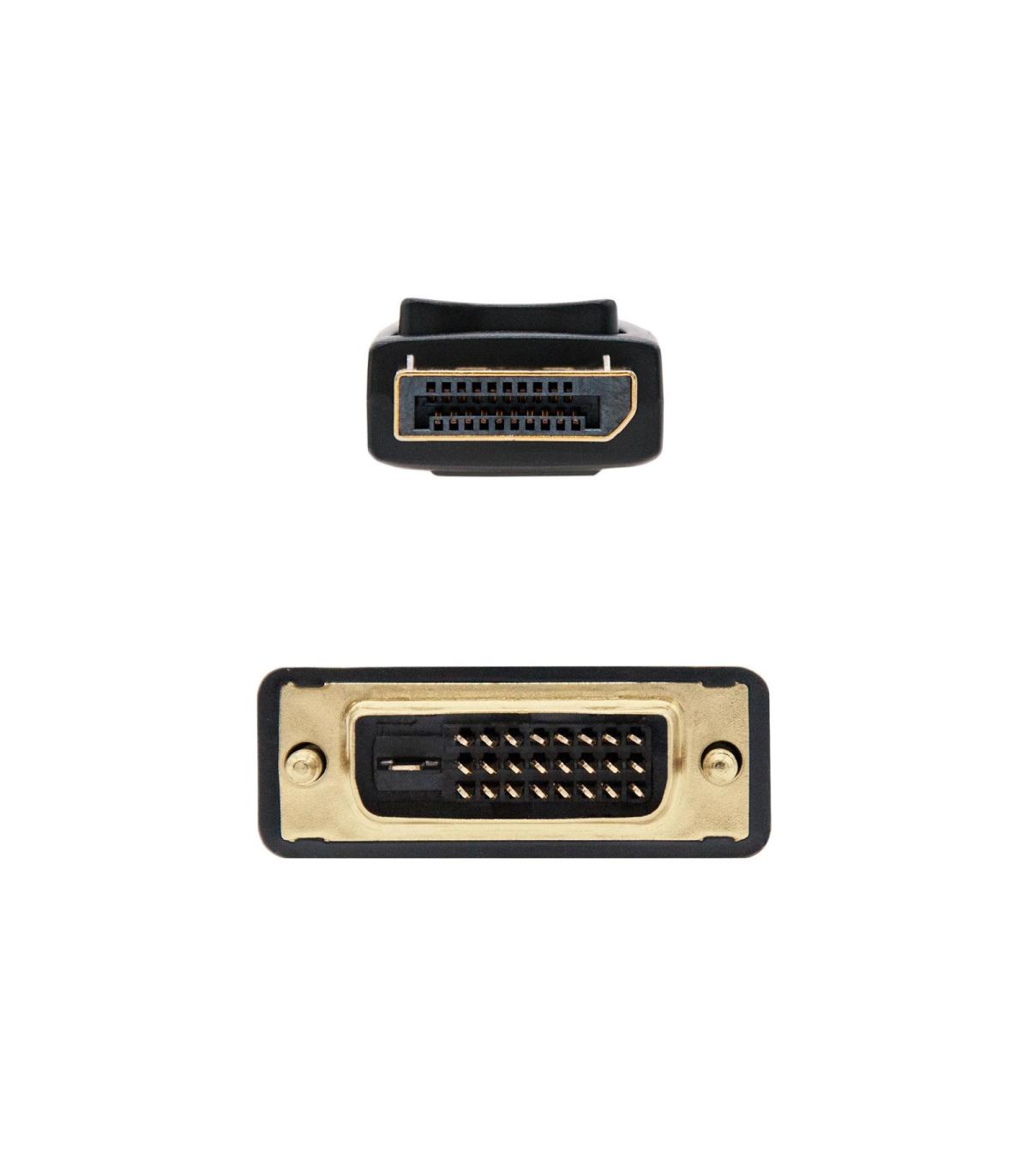 Nanocable Cable conversor DISPLAYPORT a DVI, DP M - DVI M, Negro, 2.0 M