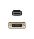 Nanocable Cable conversor DISPLAYPORT a DVI, DP M - DVI M, Negro, 2.0 M